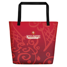 Load image into Gallery viewer, Cone Pattern Beach Bag - Strawberry
