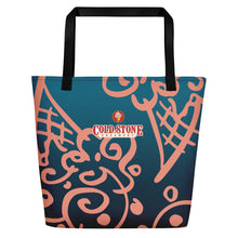 Load image into Gallery viewer, Cone Pattern Beach Bag - Peach
