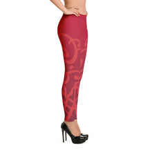 Load image into Gallery viewer, Cone Pattern Leggings - Strawberry
