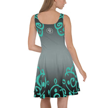 Load image into Gallery viewer, Cone Pattern Skater Dress - Mint
