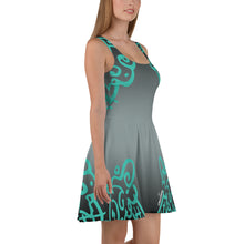 Load image into Gallery viewer, Cone Pattern Skater Dress - Mint
