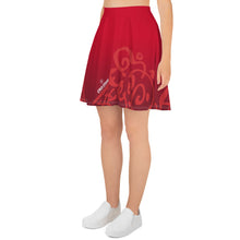 Load image into Gallery viewer, Cone Pattern Skater Skirt - Strawberry
