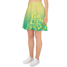 Load image into Gallery viewer, Cone Pattern Skater Skirt - Lemon Sorbet
