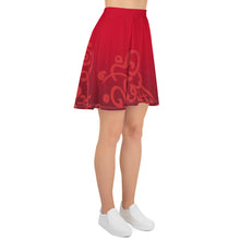 Load image into Gallery viewer, Cone Pattern Skater Skirt - Strawberry

