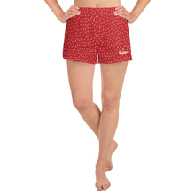 Load image into Gallery viewer, Sprinkle Women&#39;s Athletic Short Shorts - Strawberry
