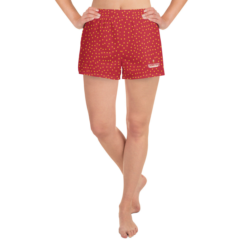 Sprinkle Women's Athletic Short Shorts - Strawberry