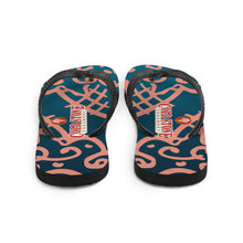 Load image into Gallery viewer, Cone Pattern Flip-Flops - Peach
