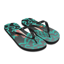 Load image into Gallery viewer, Cone Pattern Flip-Flops - Mint
